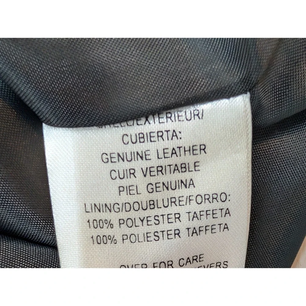 Petite Sophisticate Skirt Women Sz 4 Dark Brown Leather Zip Lined Goth Y2K Chic